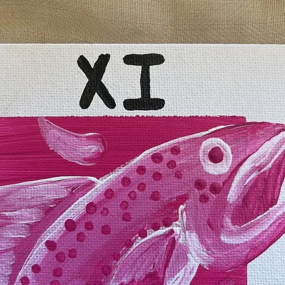 Pisces Tarot Card Painting - Picture 9 of 9